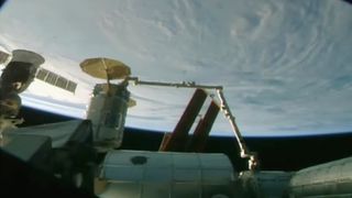 Cygnus cargo docked to the ISS
