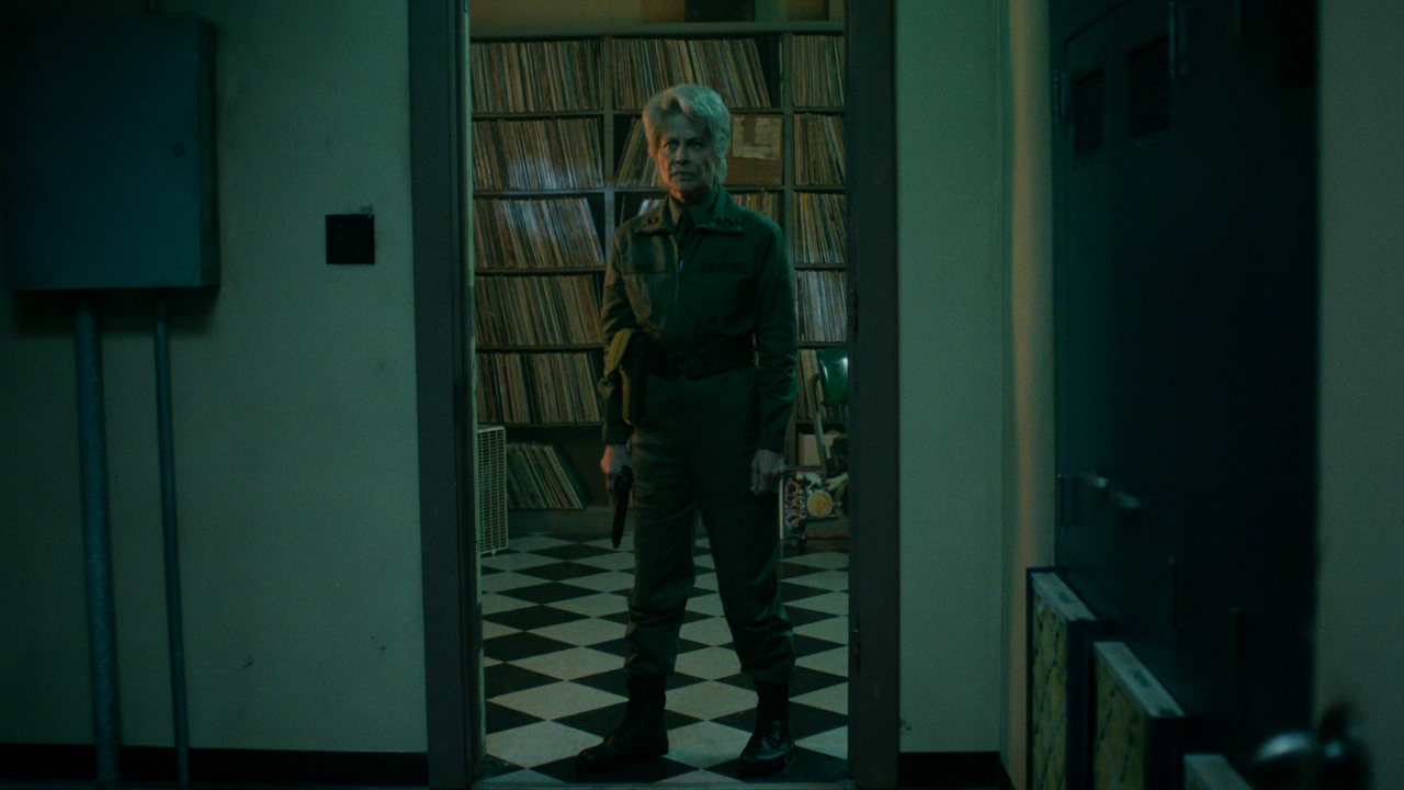 Linda Hamilton on Stranger Things