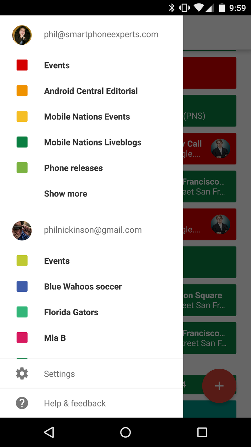 Android 5.0 Lollipop Calendar