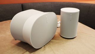 Sonos Era 300 on a shelf