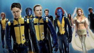 X-Men: First Class -elokuvan hahmot julisteessa