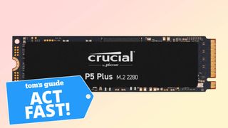 A Crucial PS Plus SSD with a Tom's Guide deal tag