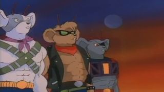 The three heroes from Biker Mice From Mars