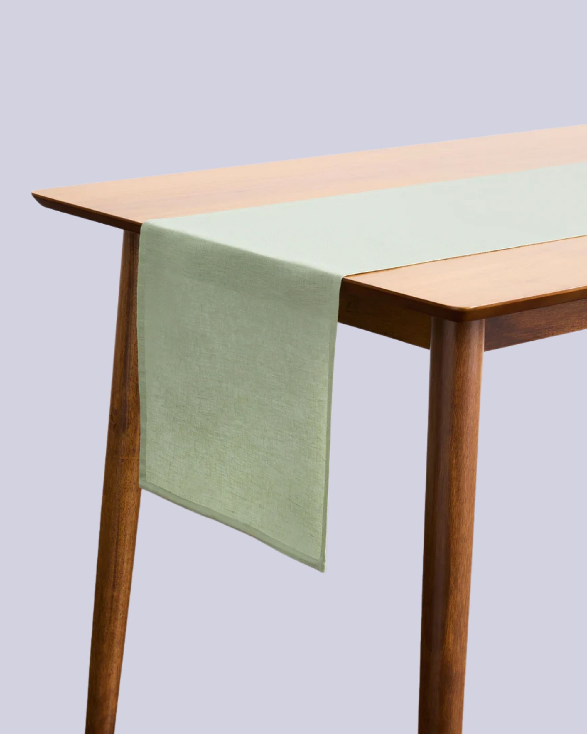 Bed Threads, Sage 100% French Flax Linen Table Runner