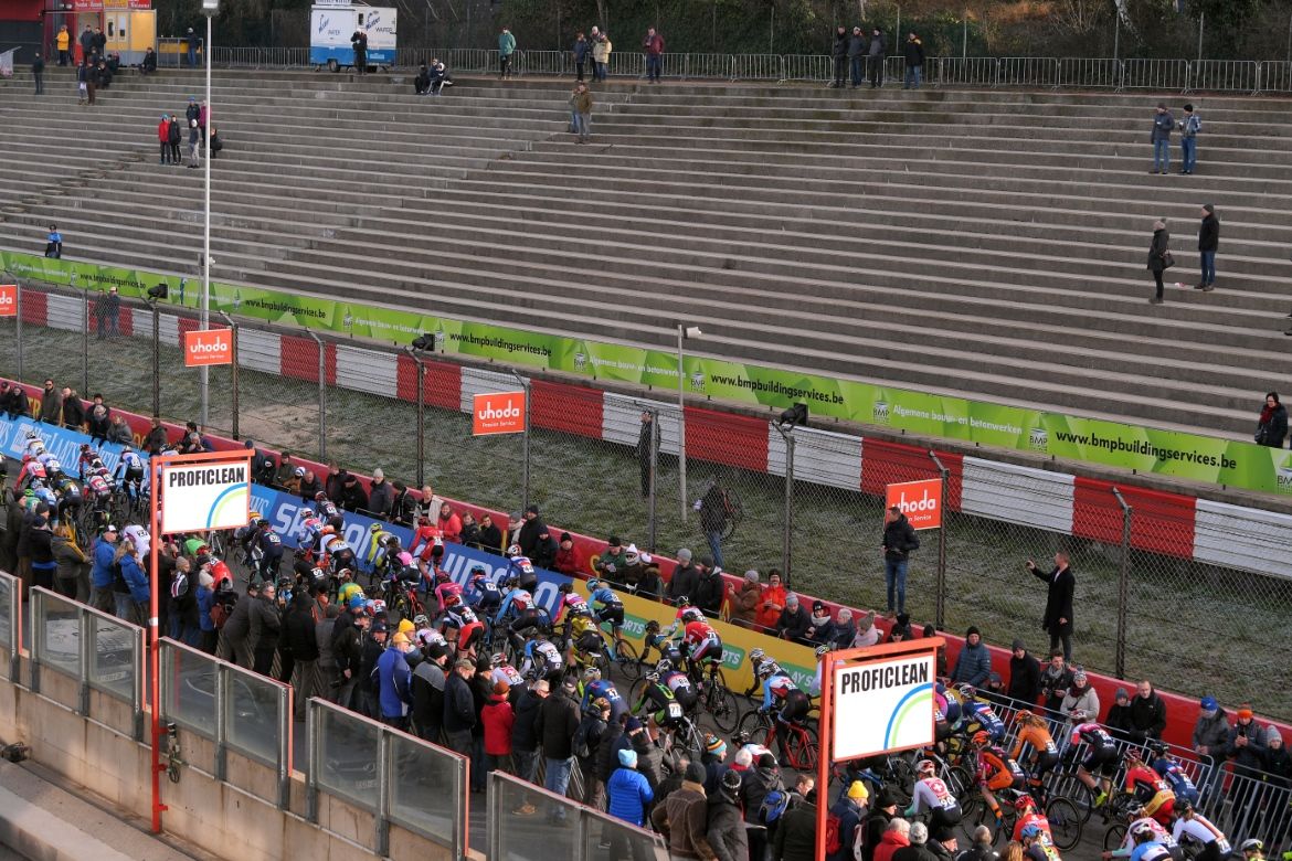 The women on the start line in Zolder