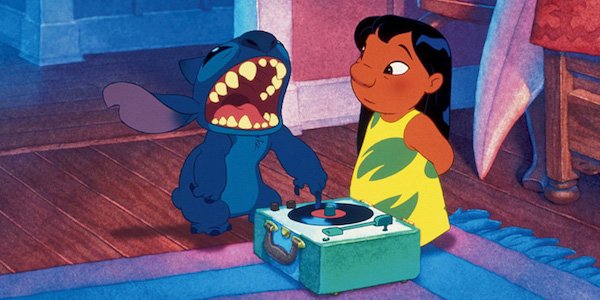 Lilo &amp; Stitch with record player