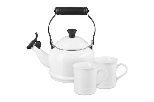 Le Creuset Enamel on Steel Kettle & Stoneware Set