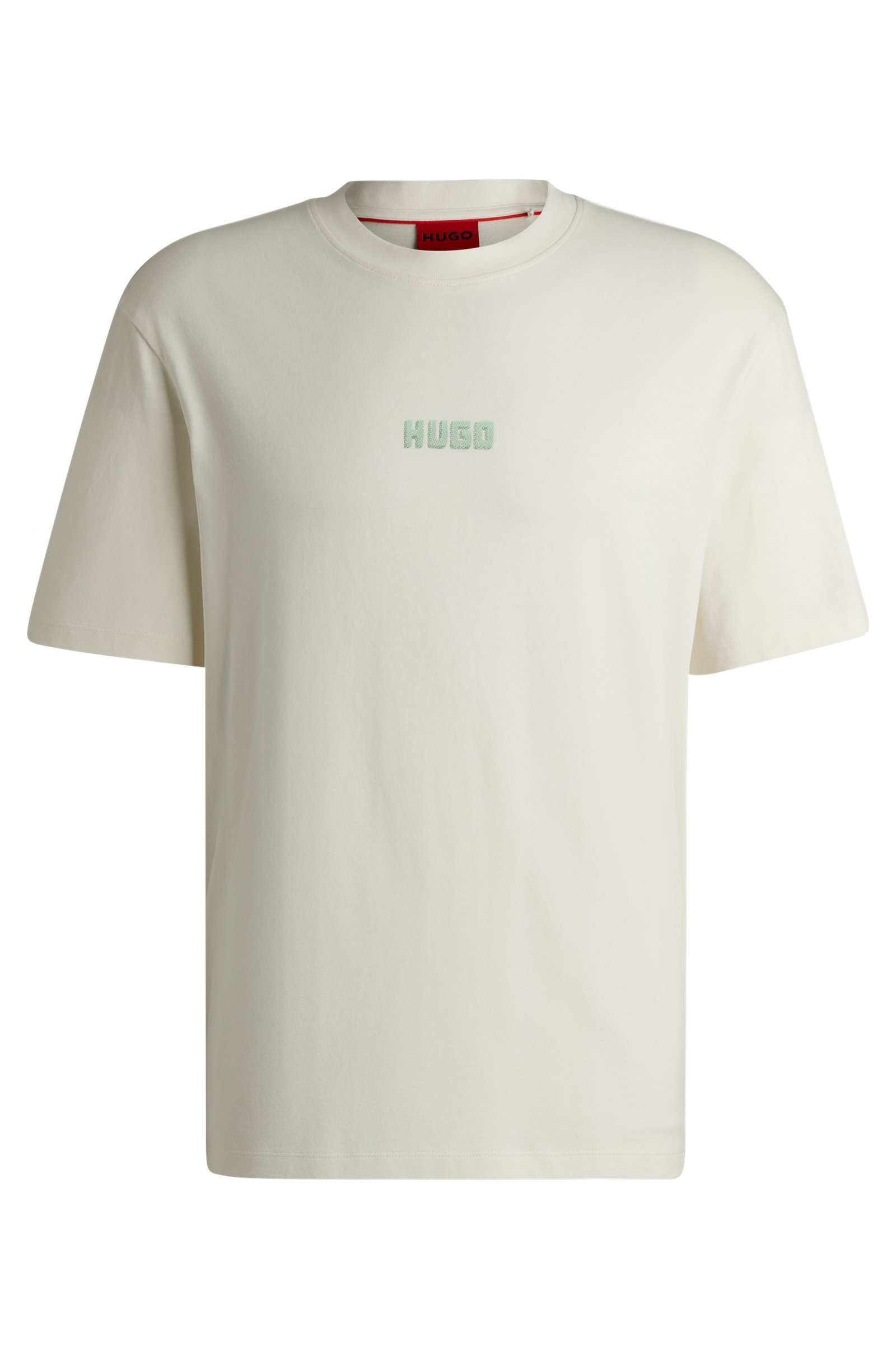 Relaxed-Fit T-Shirt in Cotton With Large Rear Logos
