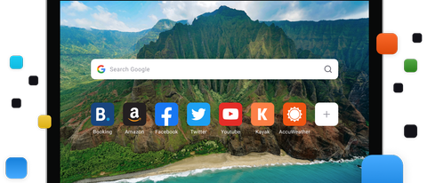 Aloha browser in use