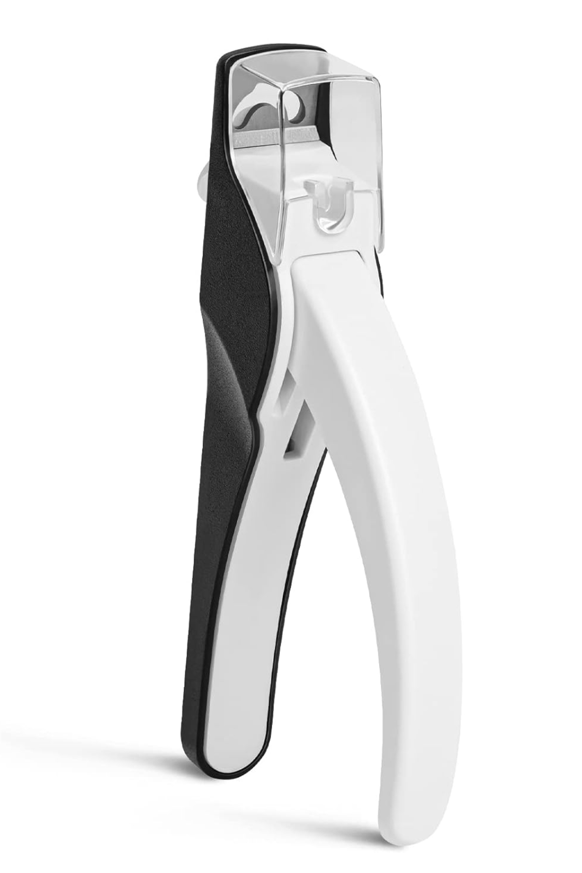 Melodysusie Nail Clippers for Acrylic Nails, Adjustable Stainless Steel Acrylic Nail Clippers, Professional Nail Cutter Trimmer for False Nail Tips Fake Nails, Manicure Nail Salon Tool, Black & White