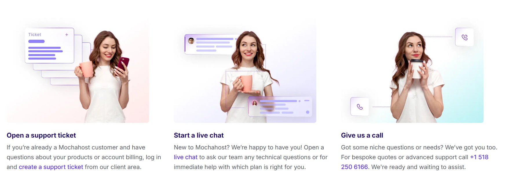 Mochahost support page