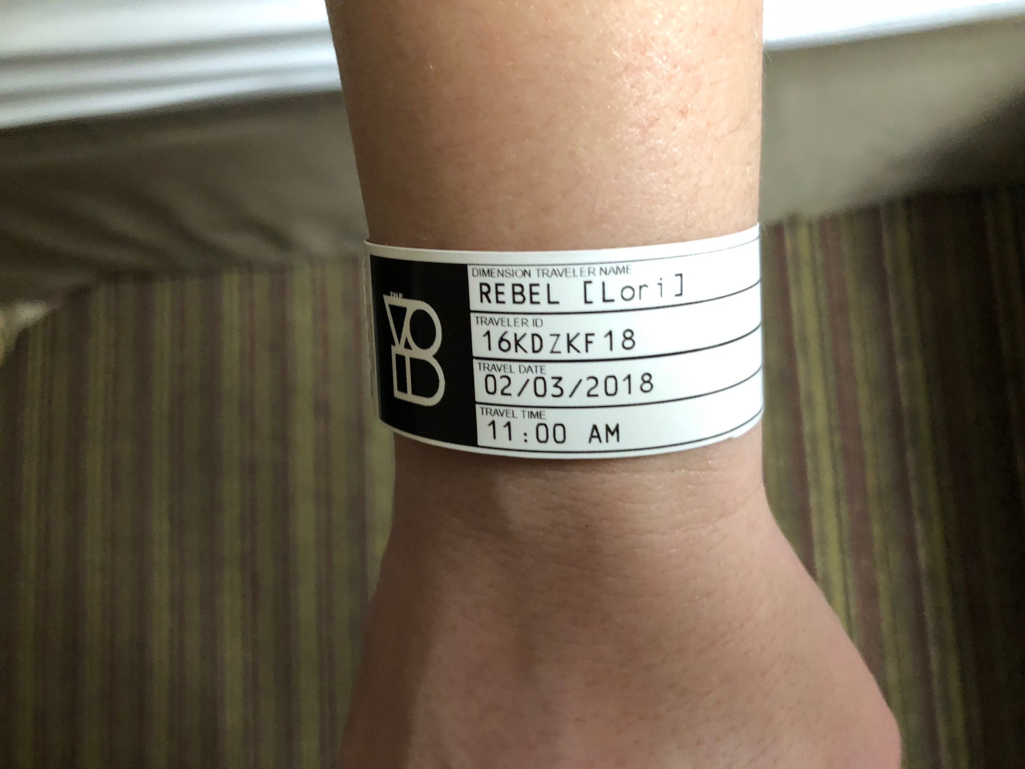 The QR code wrist band