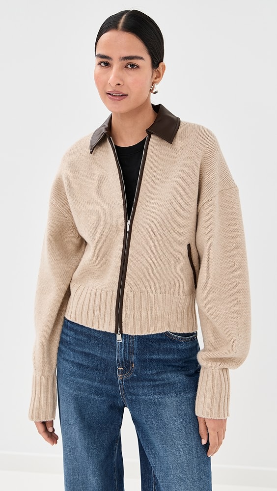 Simkhai Zofia Zipper Cardigan