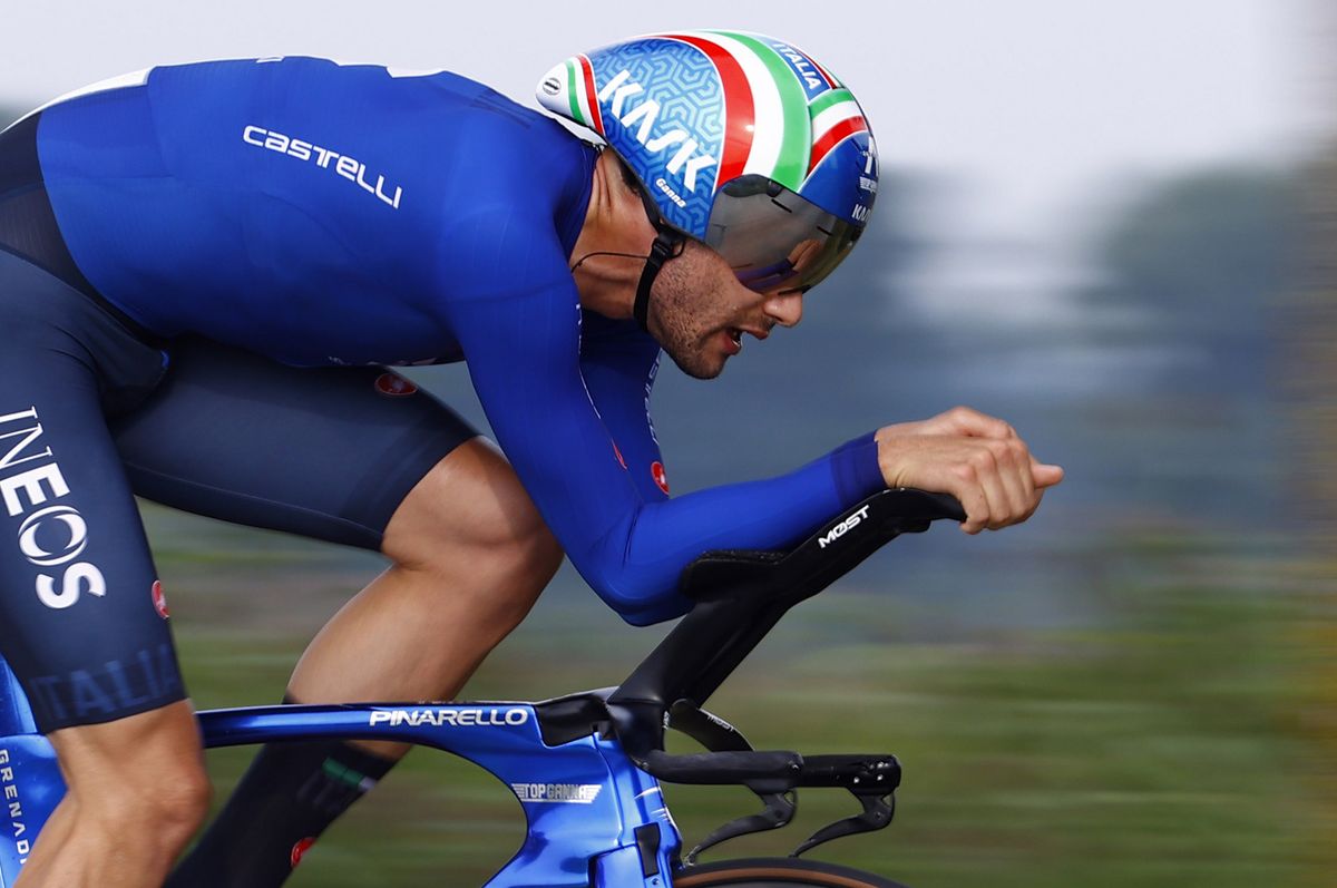 2021 UCI Road World Championships Flanders Men Elite Time Trial - Knokke - Heist Bruges 43,3 km - 19/09/2021 - Filippo Ganna (ITA - Ineos Grenadiers) - photo Luca Bettini/BettiniPhoto&Acirc;&copy;2021