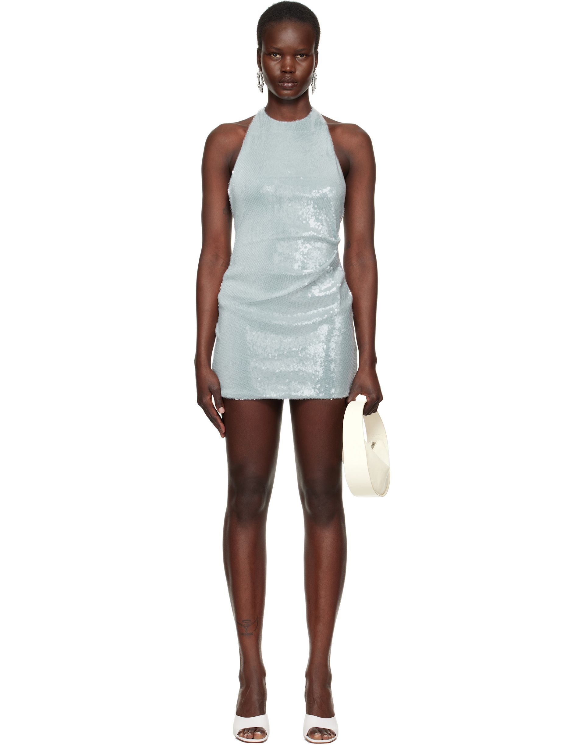 BEC + BRIDGE, Blue Shilou Halter Minidress