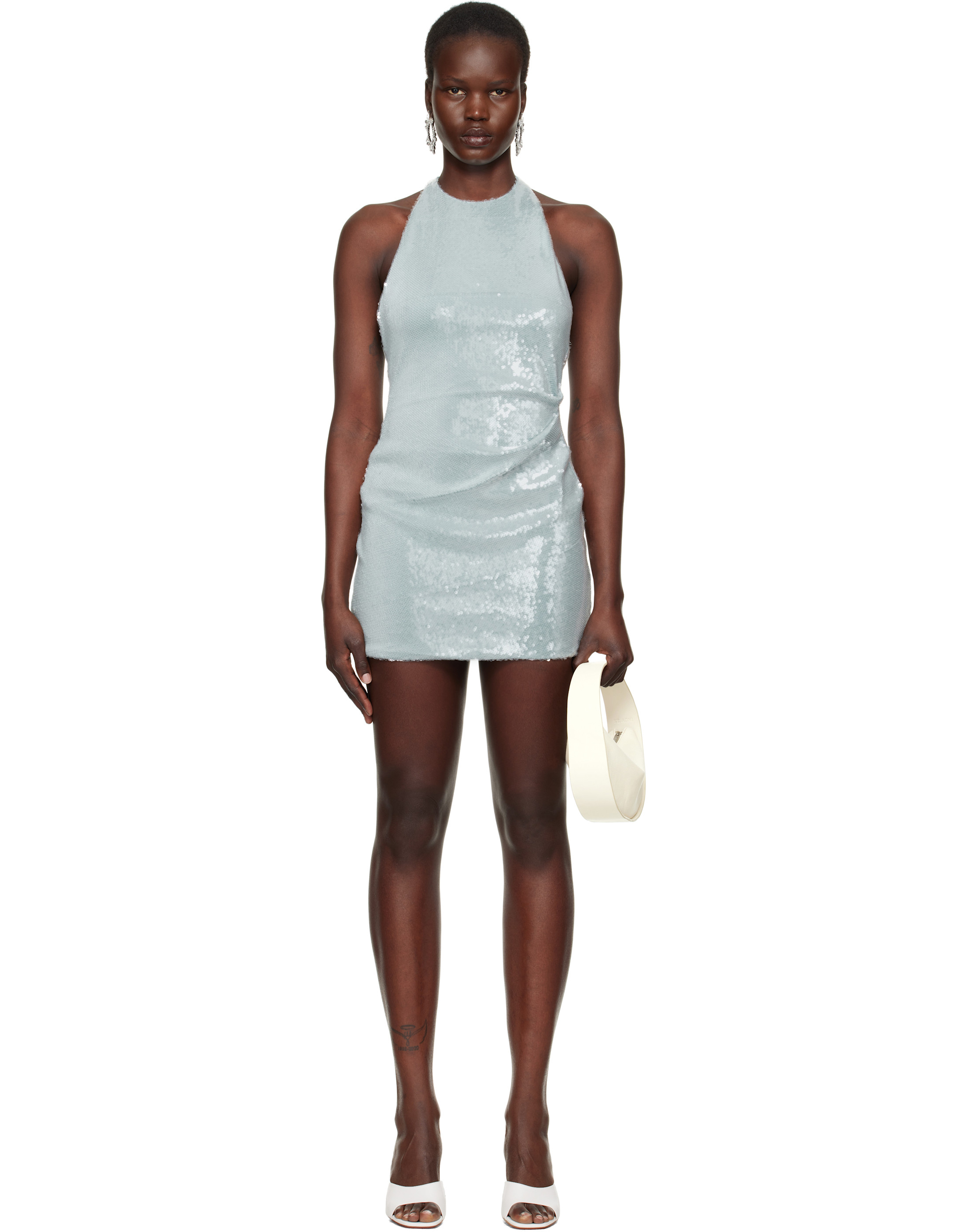 BEC + BRIDGE, Blue Shilou Halter Minidress