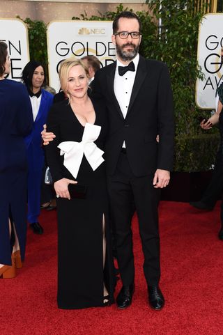 Patricia Arquette and Eric White at the Golden Globes 2016