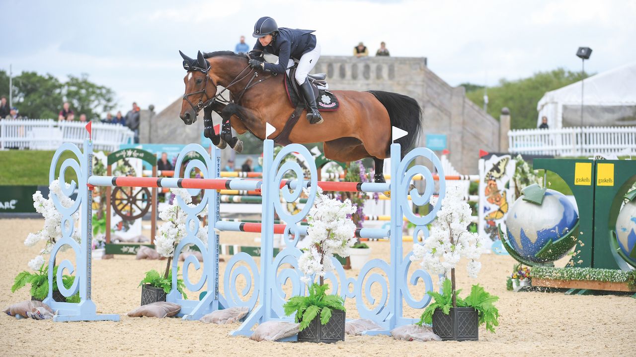 Laura Kraut (USA ) riding Vvaramog de Brevve at Bolesworth in 2019