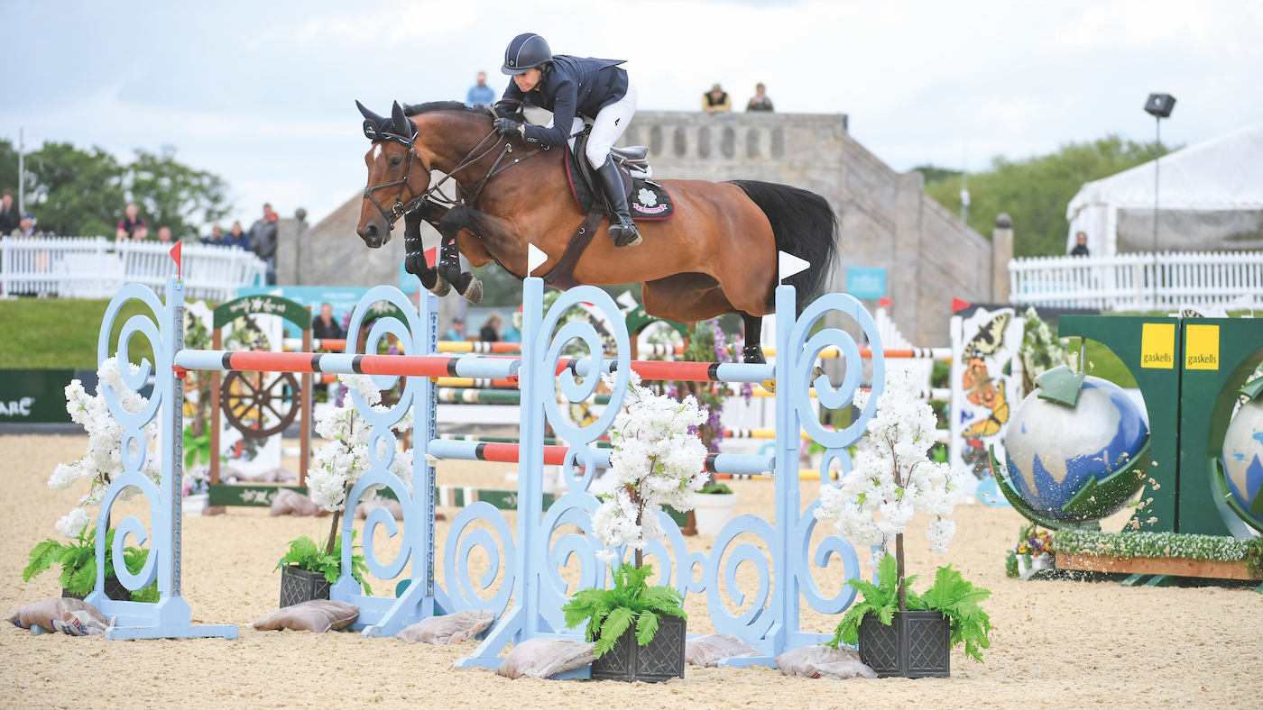 Laura Kraut (USA ) riding Vvaramog de Brevve at Bolesworth in 2019