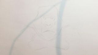 a sketch of a gorilla