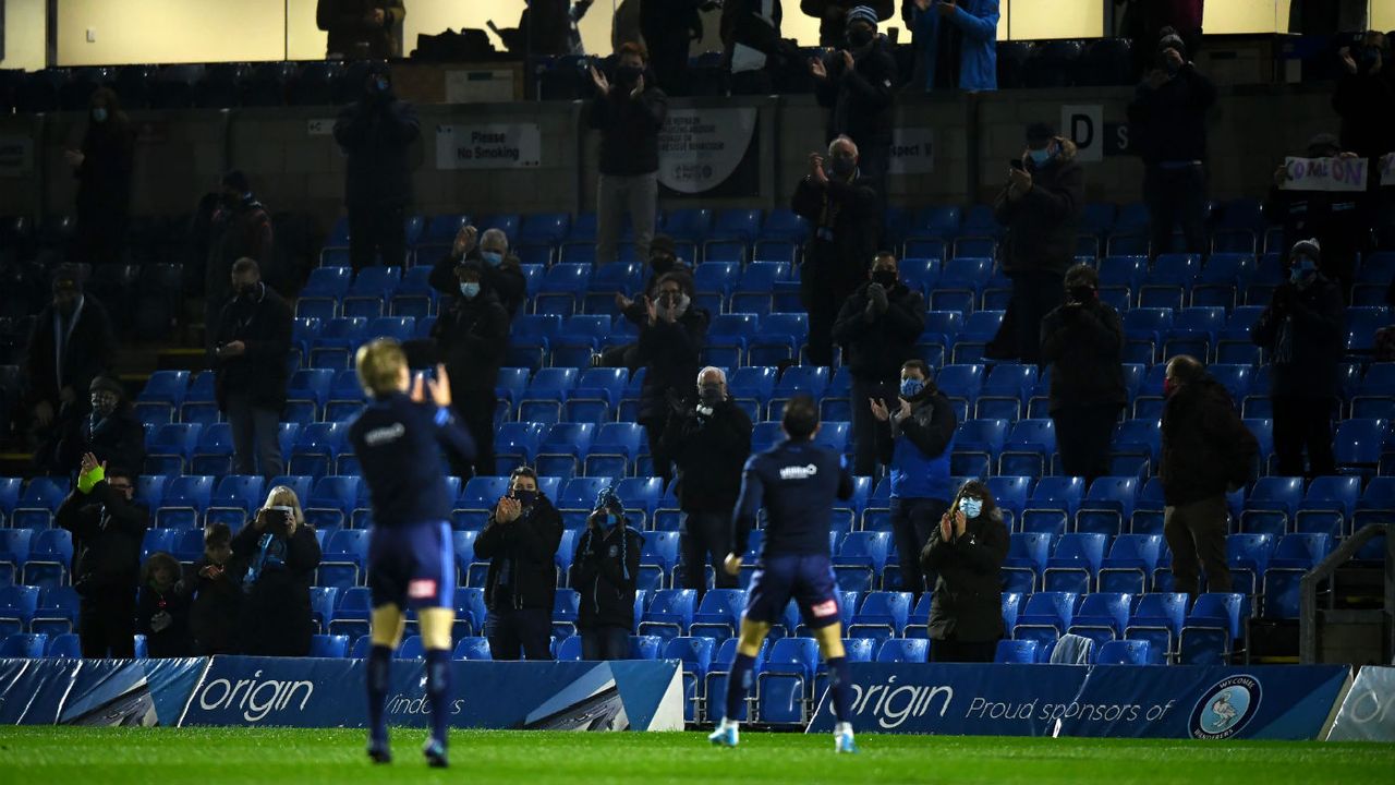 One-thousand Wycombe fans watched the match against Stoke City