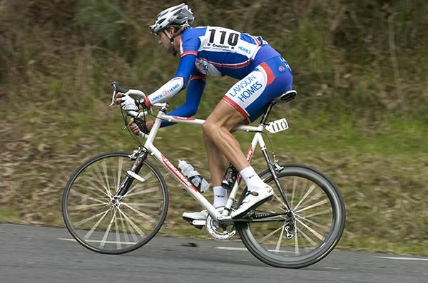 Andrew Arundel (Lawson Homes) in action for the Tasmanian based team on stage three.