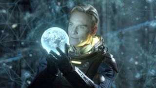 Michael Fassbender as David in the Alien movie, Prometheus.