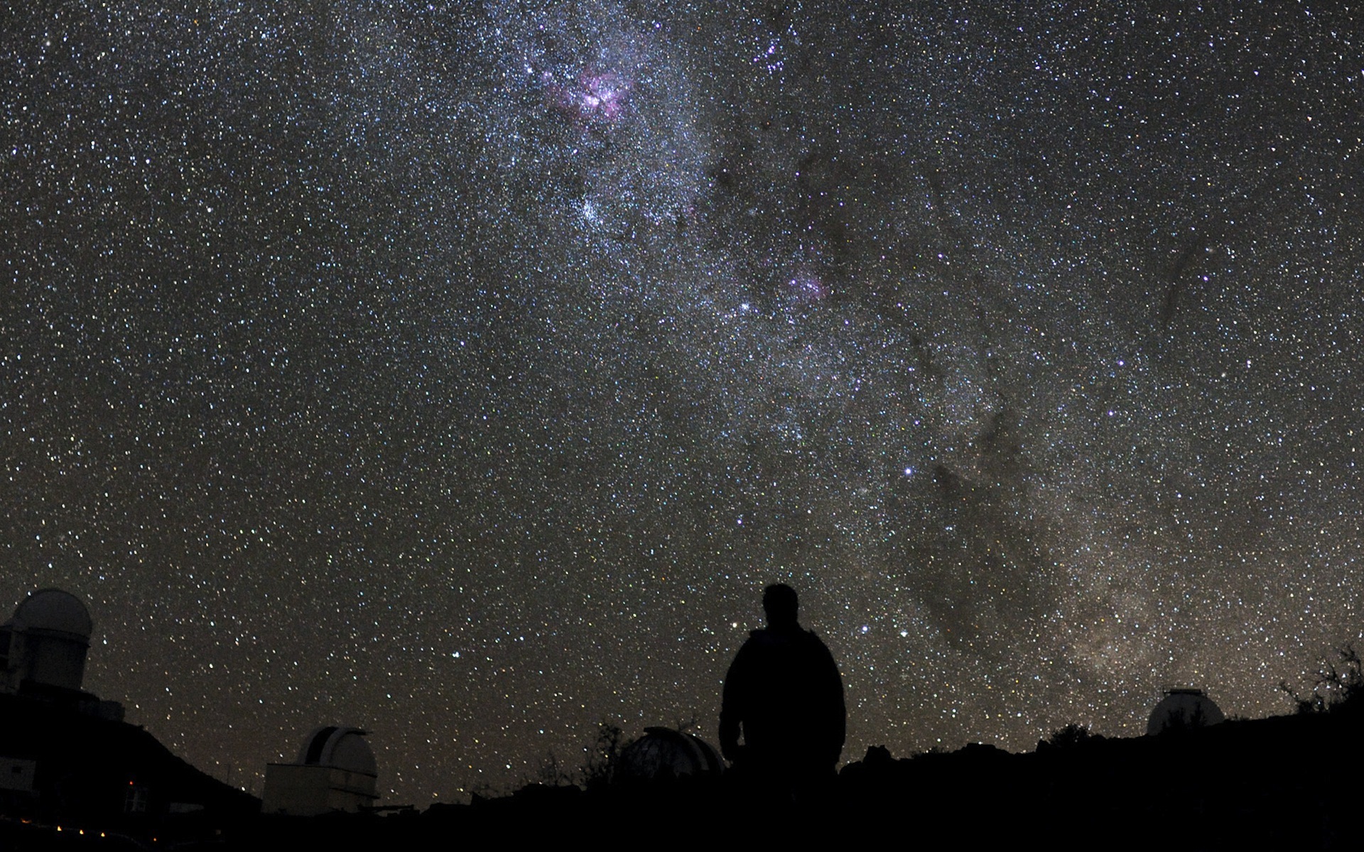 Milky Way Over La Silla space wallpaper