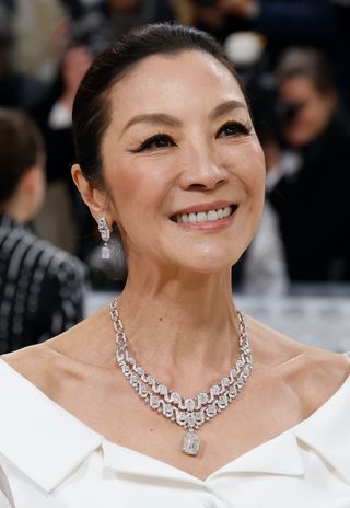 Michelle Yeoh attends the 2023 Costume Institute Benefit celebrating "Karl Lagerfeld: A Line of Beauty" at Metropolitan Museum of Art on May 01, 2023 in New York City