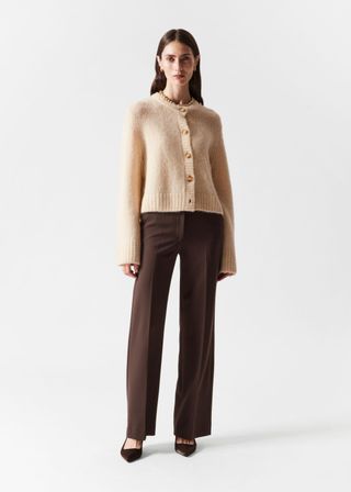 Wide Press-Crease Trousers