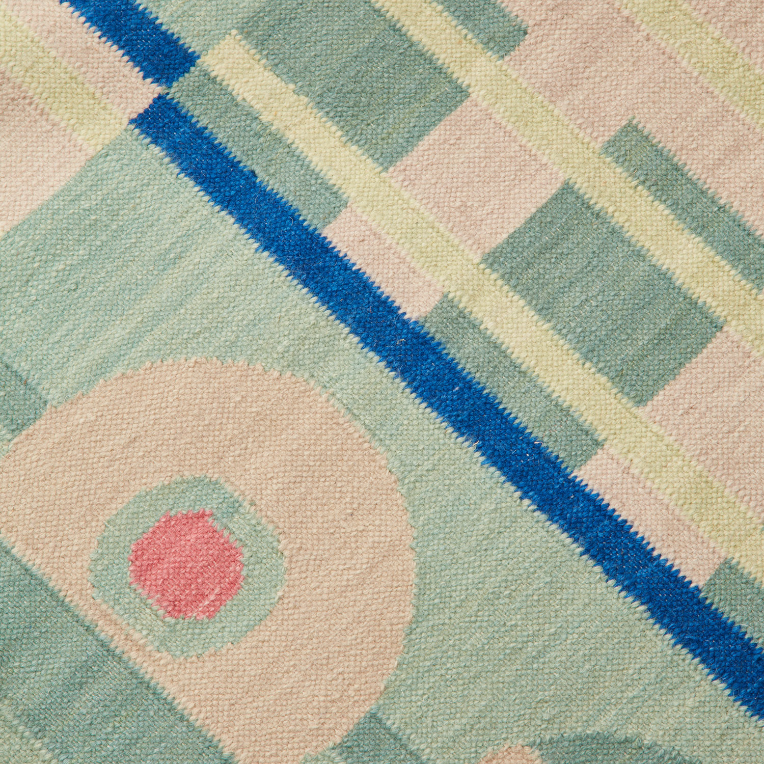 colourful geometric rug design by POoR Collective