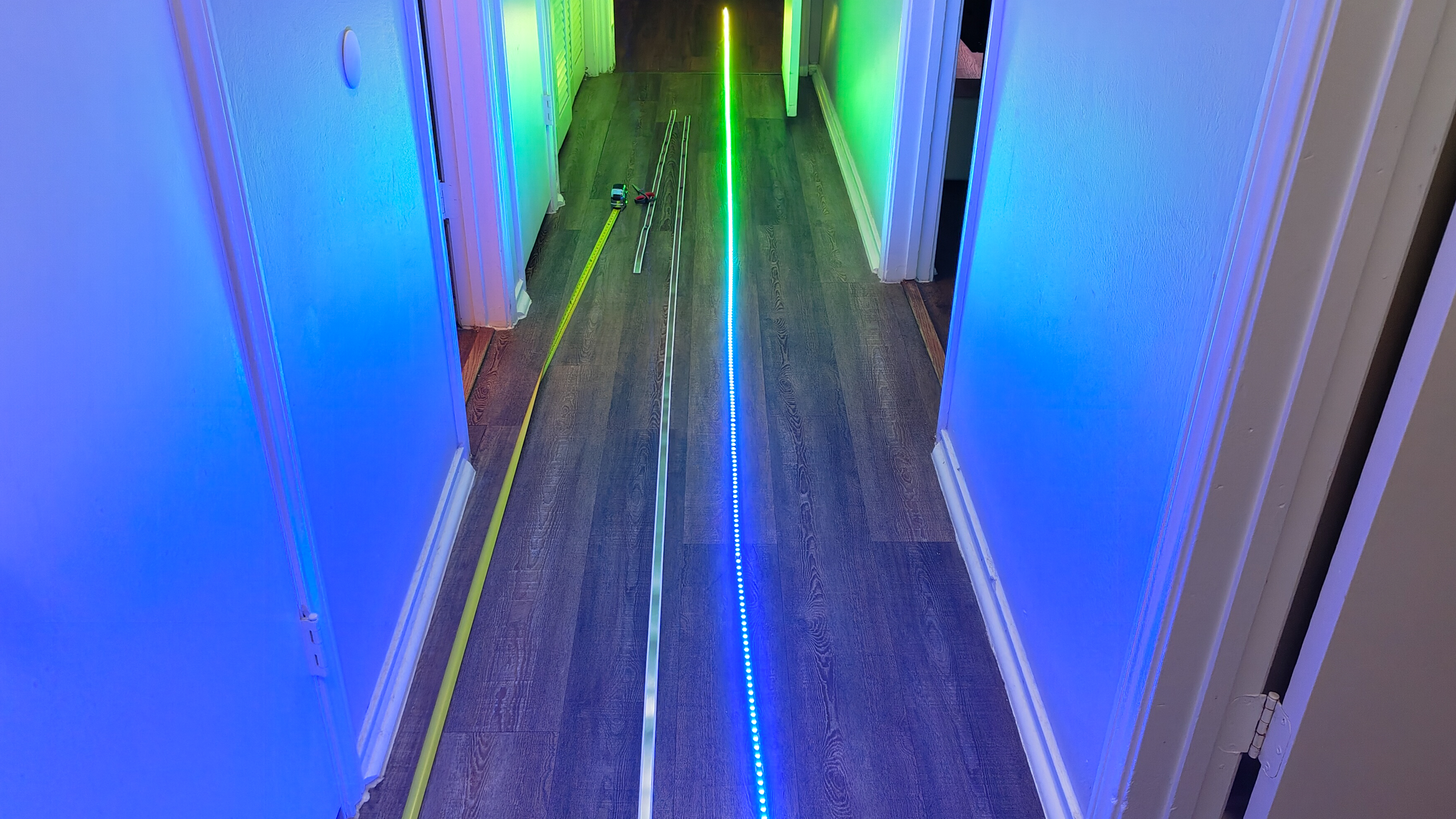 Testing the Govee Strip Light with Skyline Kit before installing it