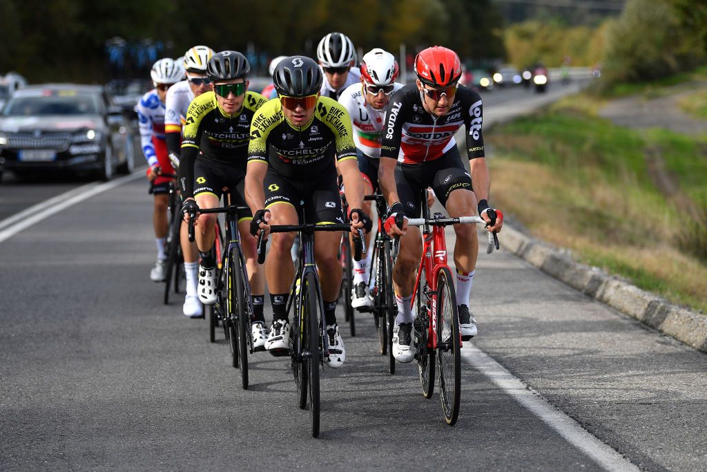 The break of the day on stage 15 at the Vuelta a Espa&ntilde;a