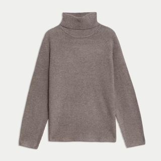 ribbed roll neck jumper