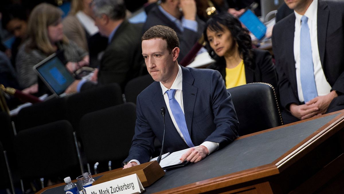 Meta CEO Mark Zuckerberg pictured at a Congressional hearing in Washington DC, United States.