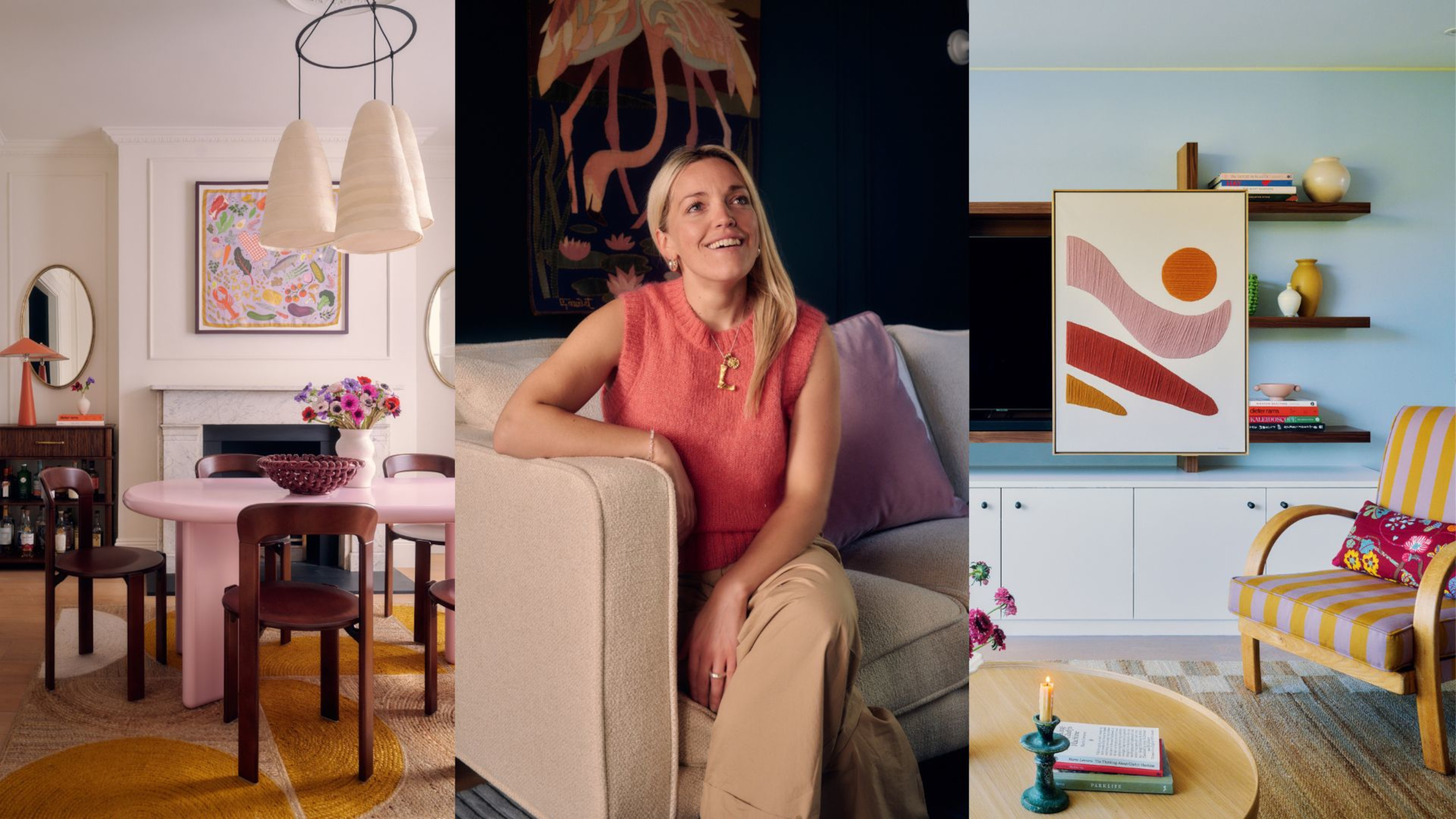 Lizzie Green and two of her projects