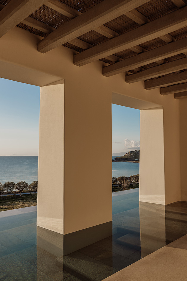 Anamesa by K-Studio, contemporary Greek House within white and minimalist yet sleek forms and inside outside living arrangements