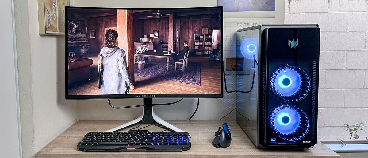 Acer Predator Orion (2024) review unit on desk