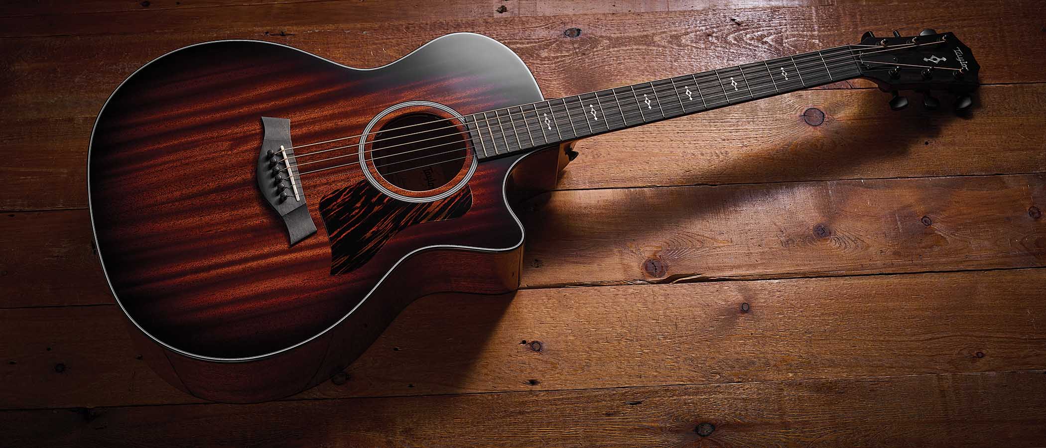 The Next Generation 324ce is a revised and upgraded version of Taylor&rsquo;s renowned Grand Auditorium acoustic