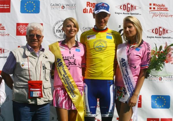 Novikov, the races new yellow jersey.
