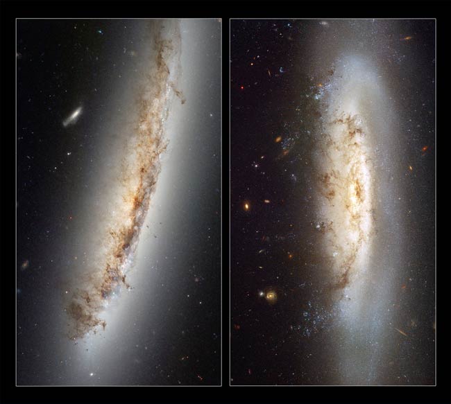 Speeding Galaxies Distorted by Space Winds