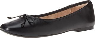 Flache Ballerinas von Pepper Drop für Damen mit Schleife, Schwarz, 6,5