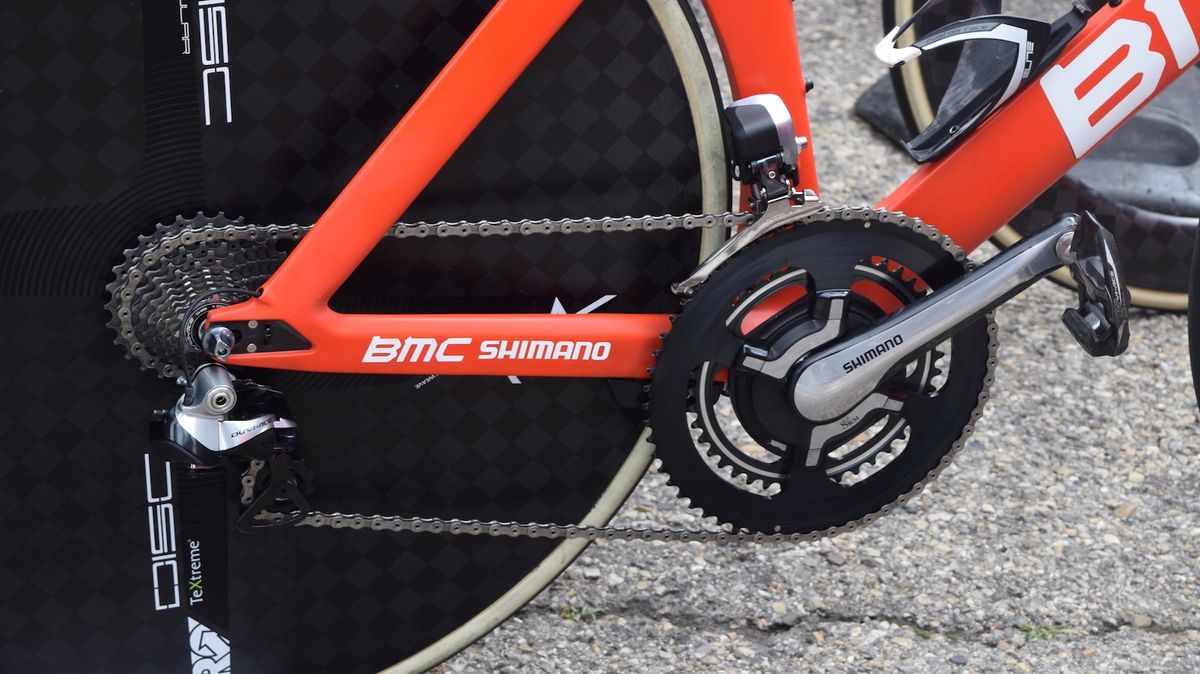 Nicolas Roche was another rider on the 58T custom chain rings