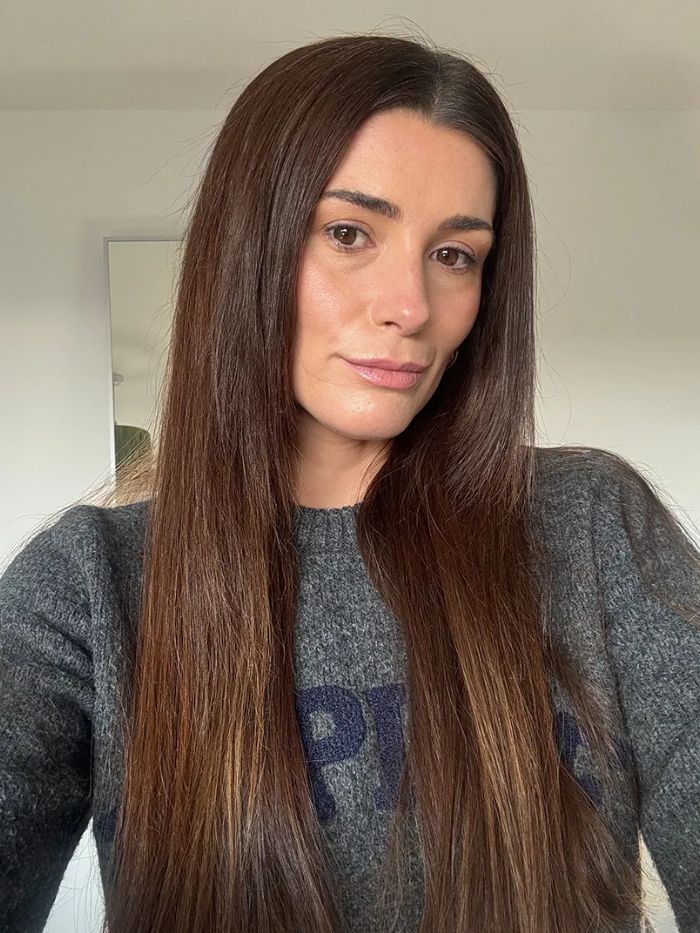 Beauty editor Eleanor Vousden after using the GHD Platinum+ straighteners