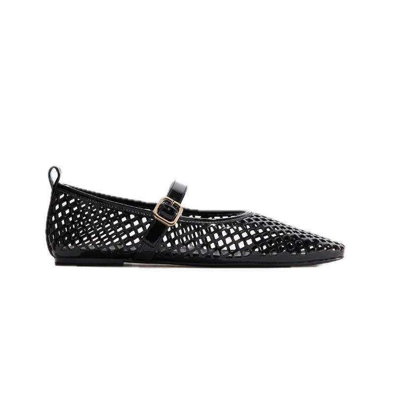 H&amp;amp;M, Perforated Mary Jane Ballet Pumps
