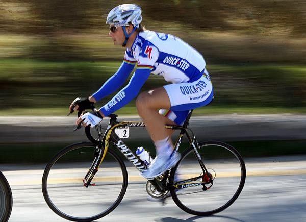 Tom Boonen (Quick Step) looks for a flatter stage.