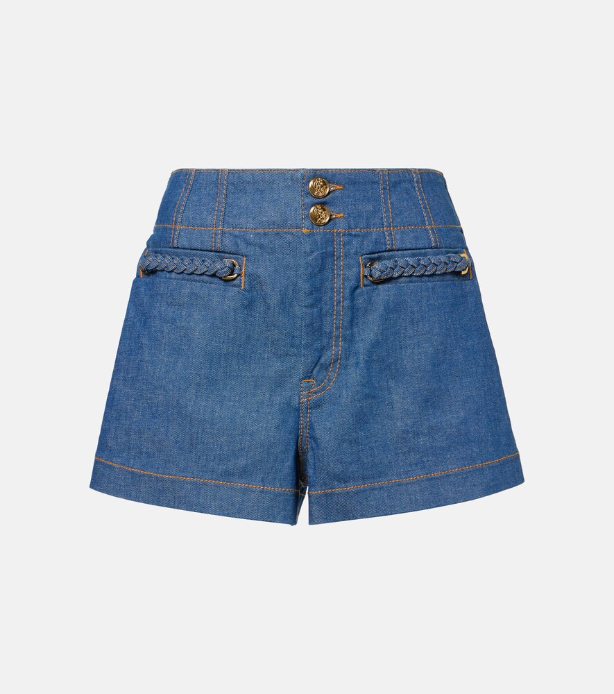 Wylie High-Rise Denim Shorts