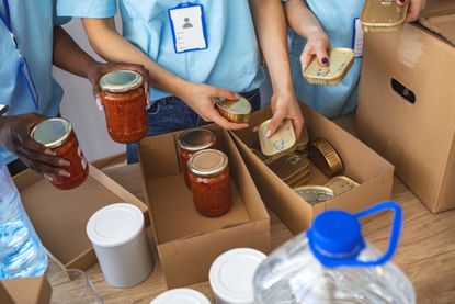 A food bank.