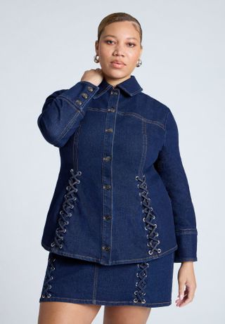 Laced Denim Jacket