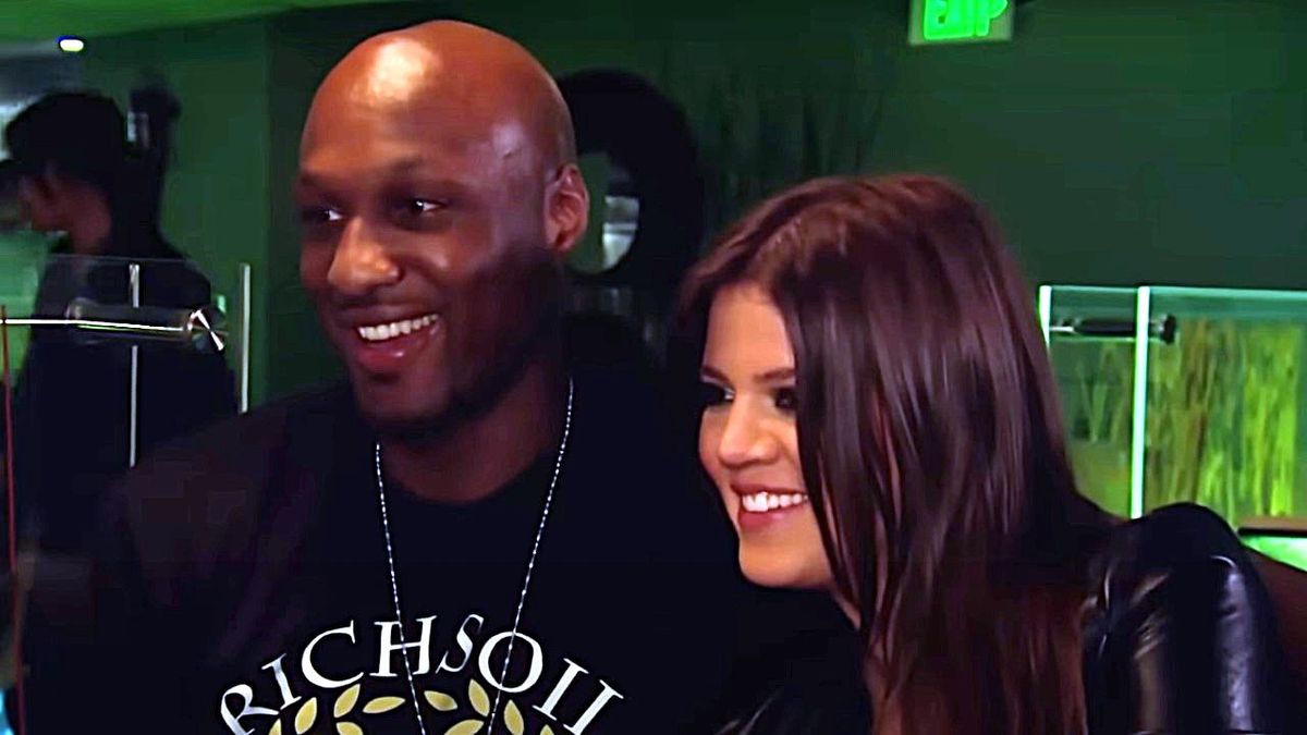 Lamar Odom and Khloe Kardashian on Keeping Up with the Kardashians.